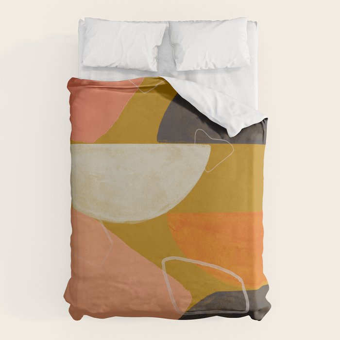 Mid Century Abstract  Duvet Cover Gallery Image 1