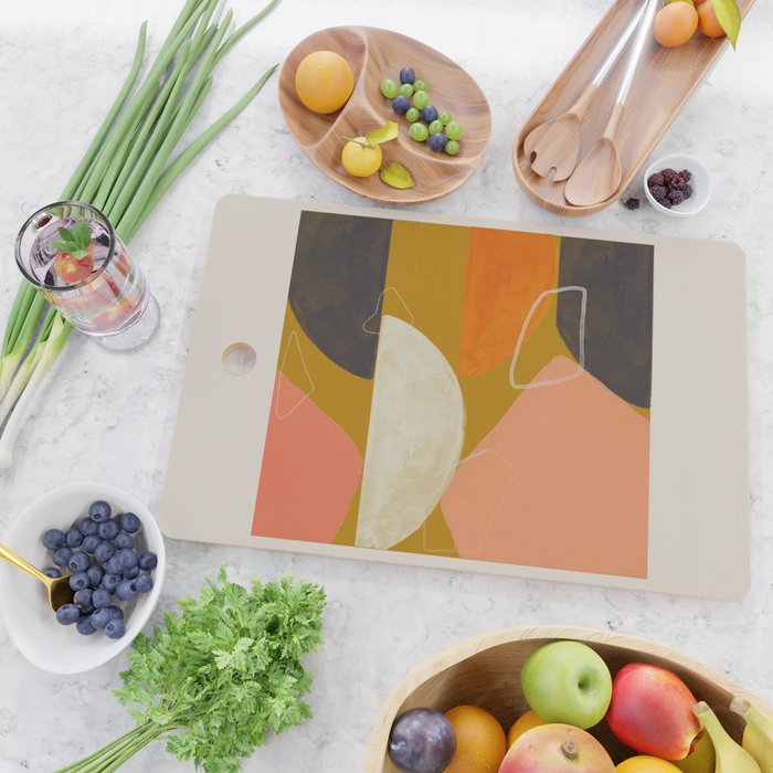Mid Century Abstract  Cutting Board Gallery Image 2