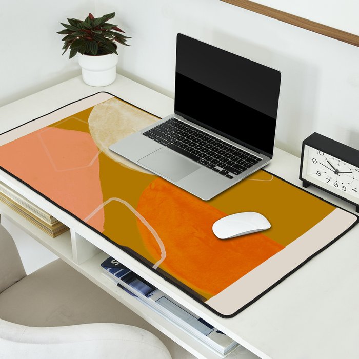 Mid Century Abstract  Desk Mat Gallery Image 2