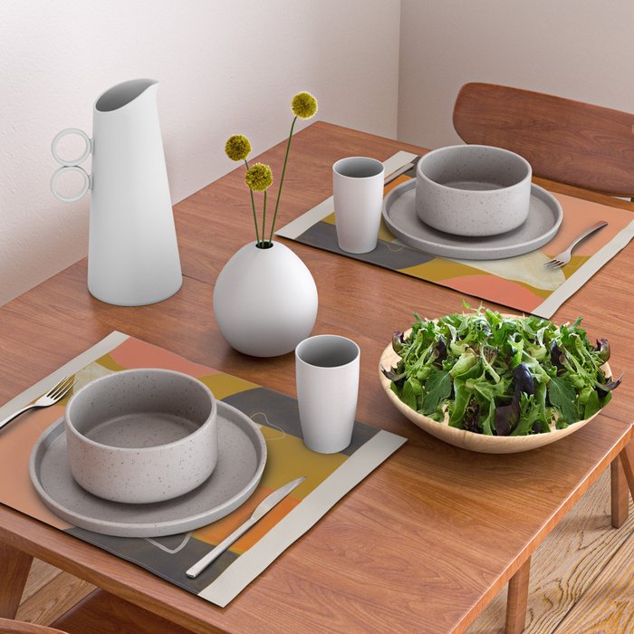 Mid Century Abstract  Placemat Gallery Image 2