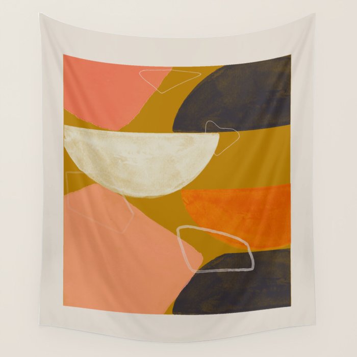 Mid Century Abstract  Wall Tapestry Gallery Image 4
