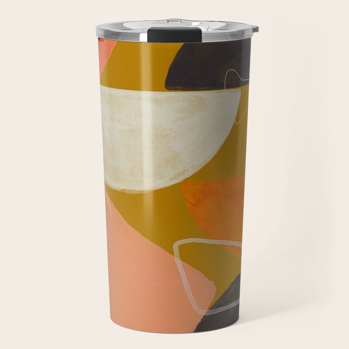 Mid Century Abstract  Travel Mug Gallery Image 1