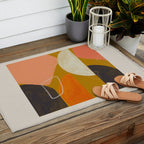 Mid Century Abstract  Outdoor Rug Gallery Image 2
