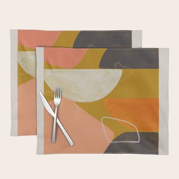 Mid Century Abstract  Placemat Gallery Image 1