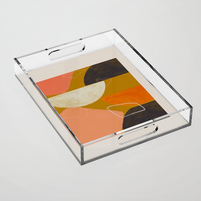 Mid Century Abstract  Acrylic Tray Gallery Image 1