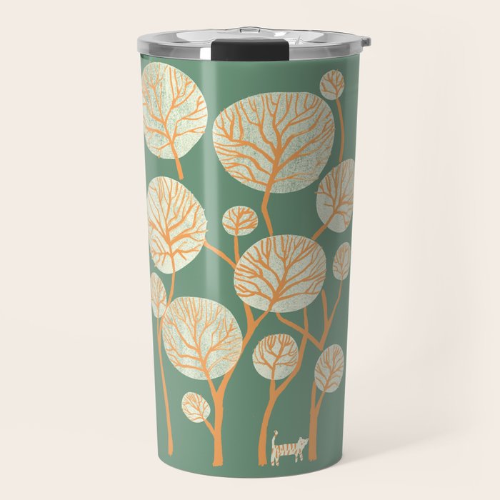 Deep in the jungle, the tiger roams Travel Mug Gallery Image 1