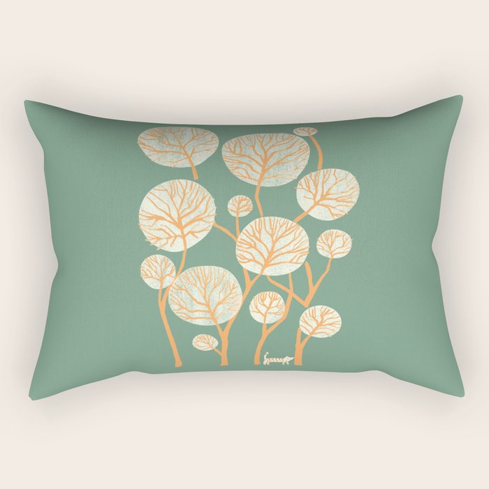 Deep in the jungle, the tiger roams Rectangular Pillow Gallery Image 2