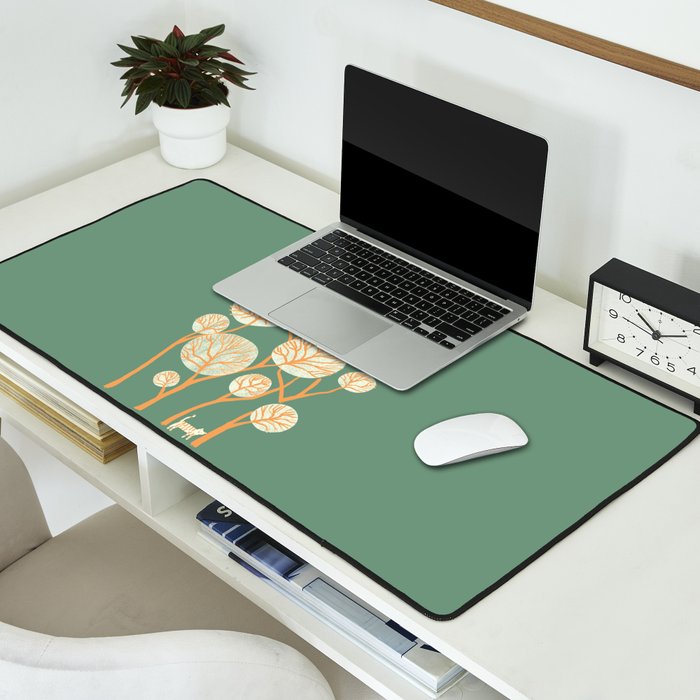Deep in the jungle, the tiger roams Desk Mat Gallery Image 2
