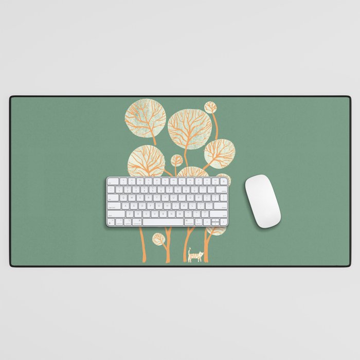 Deep in the jungle, the tiger roams Desk Mat Gallery Image 1