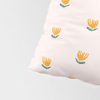 Abstract Yellow Tulip - Pink Background Pillow Sham Gallery Image 4