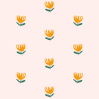 Abstract Yellow Tulip - Pink Background Coffee Mug Gallery Image 2