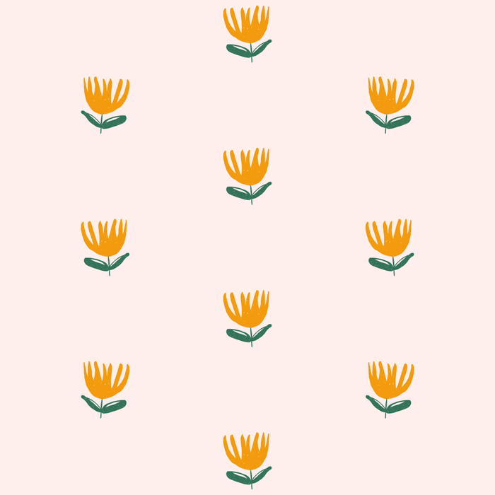 Abstract Yellow Tulip - Pink Background Coffee Mug Gallery Image 2