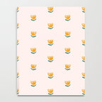 Abstract Yellow Tulip - Pink Background Notebook Gallery Image 4