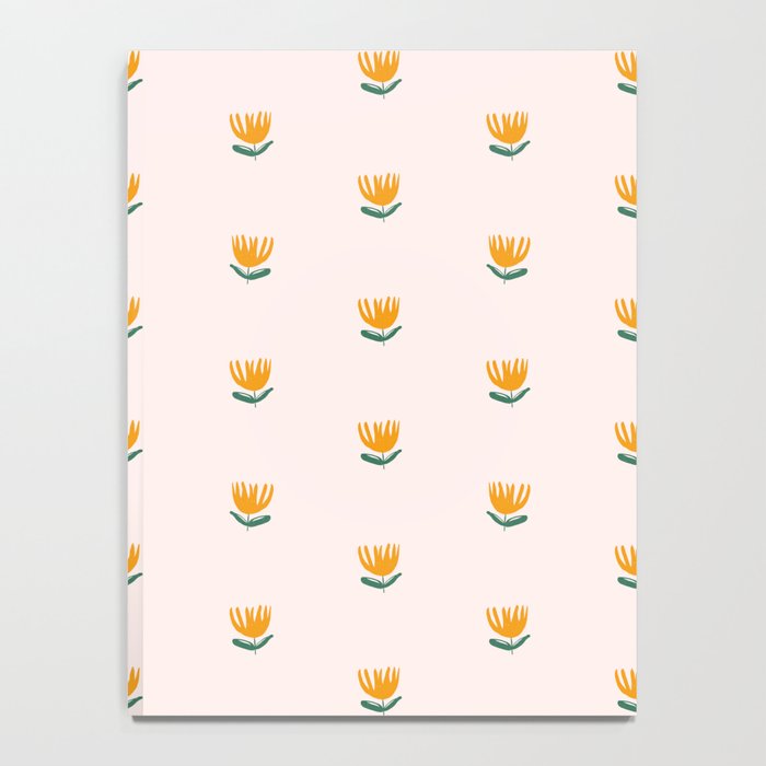 Abstract Yellow Tulip - Pink Background Notebook Gallery Image 4