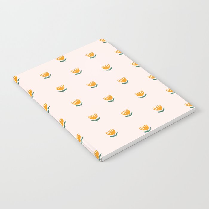 Abstract Yellow Tulip - Pink Background Notebook Gallery Image 2