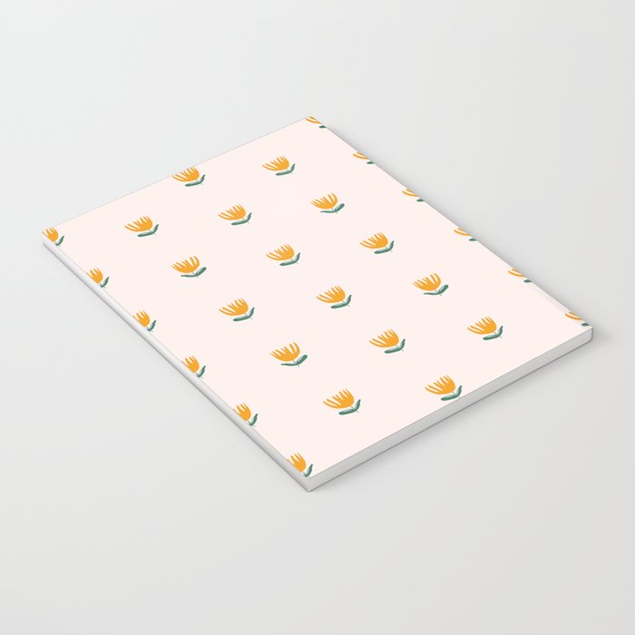 Abstract Yellow Tulip - Pink Background Notebook Gallery Image 3
