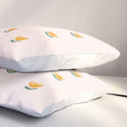 Abstract Yellow Tulip - Pink Background Pillow Sham Gallery Image 3