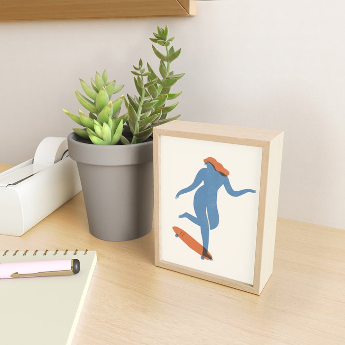 Skate girl Mini Art Print Gallery Image 2