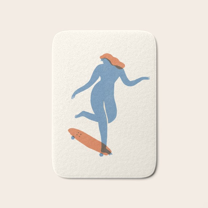Skate girl Bath Mat Gallery Image 1