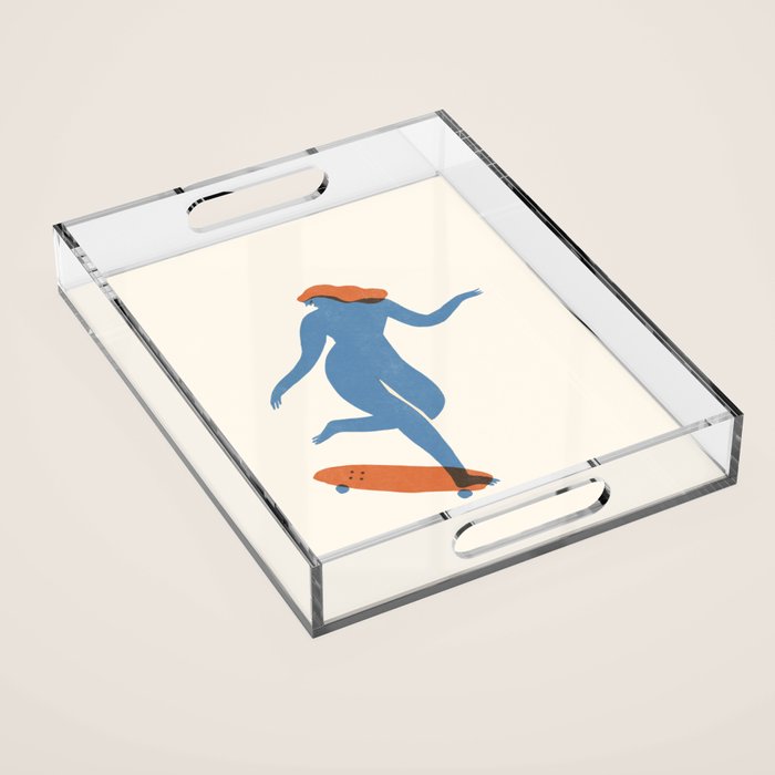 Skate girl Acrylic Tray Gallery Image 1