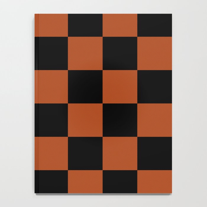 Black & Orange Checkers Notebook Gallery Image 4