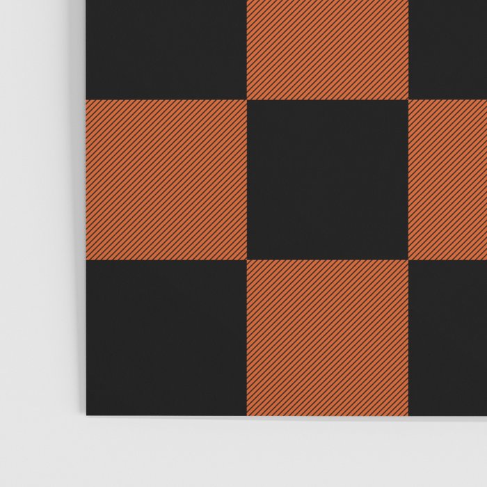 Black & Orange Checkers Poster Gallery Image 3