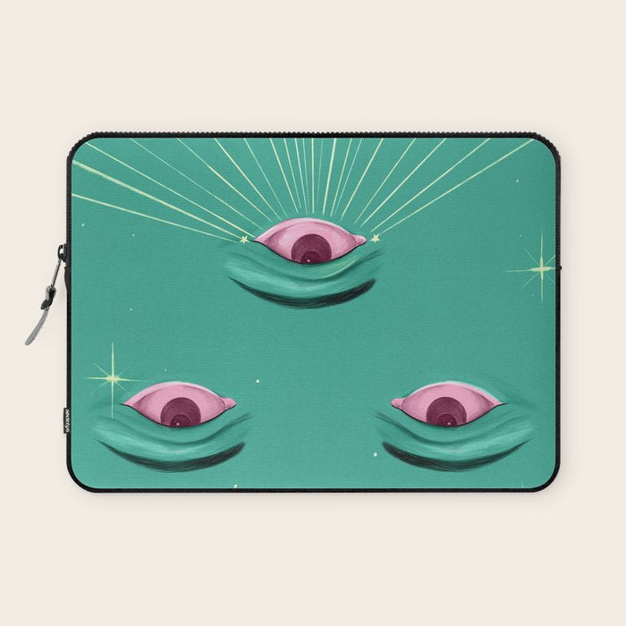 Evil eyes in the stars  Laptop Sleeve Gallery Image 1