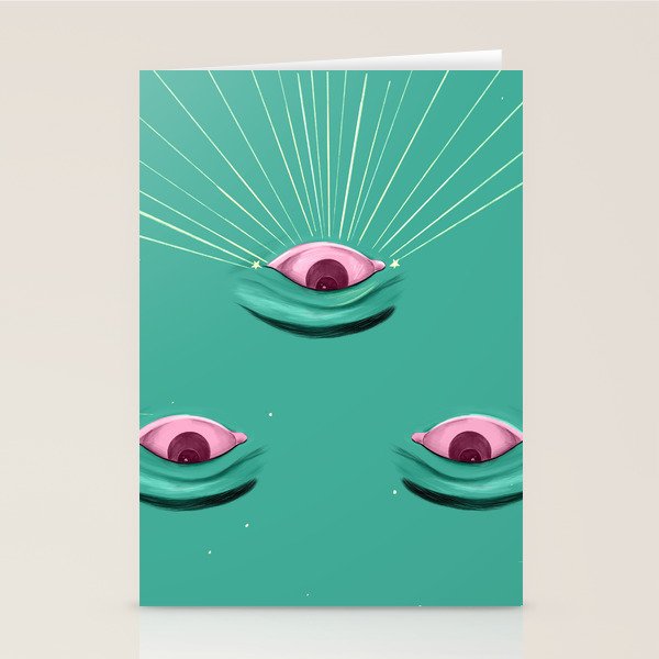 Evil eyes in the stars  Stationery Card Gallery Image 1
