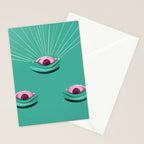 Evil eyes in the stars  Stationery Card Gallery Image 2