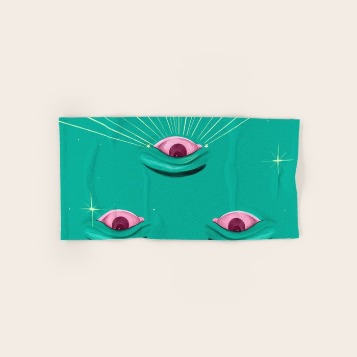Evil eyes in the stars  Bath Towel Gallery Image 1