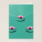 Evil eyes in the stars  Stationery Card Gallery Image 2