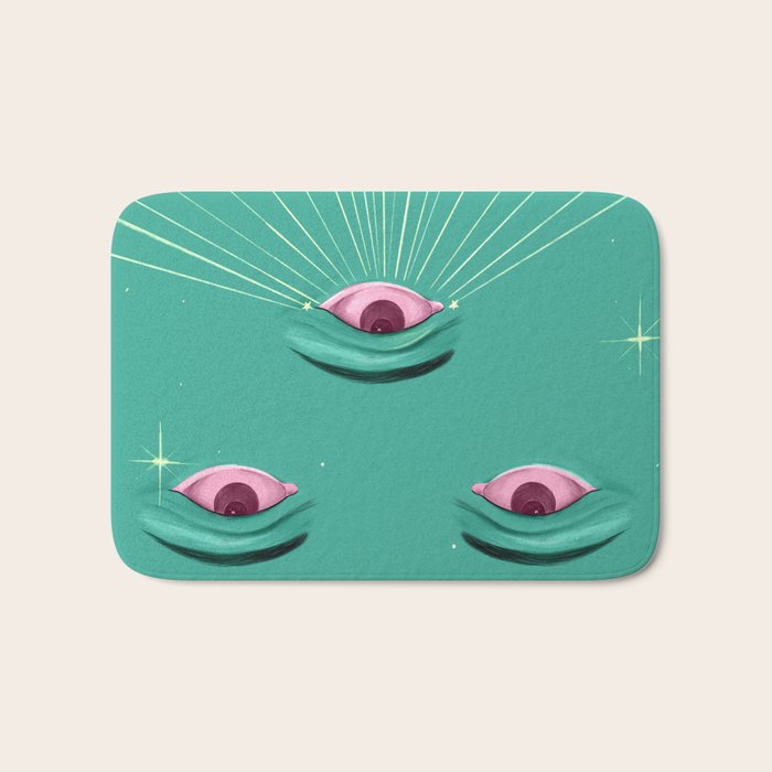 Evil eyes in the stars  Bath Mat Gallery Image 1
