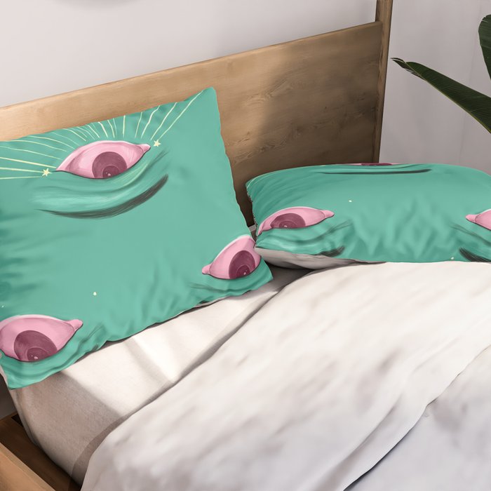 Evil eyes in the stars  Pillow Sham Gallery Image 2