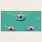 Evil eyes in the stars  Desk Mat Gallery Image 3
