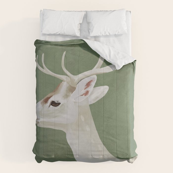 White Stag I Comforter Gallery Image 1