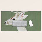 White Stag I Desk Mat Gallery Image 1