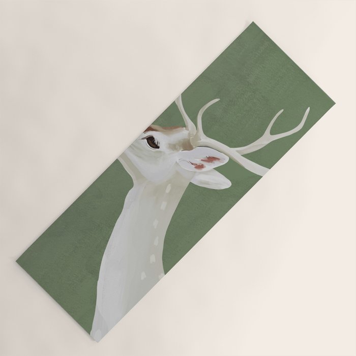 White Stag I Yoga Mat Gallery Image 1