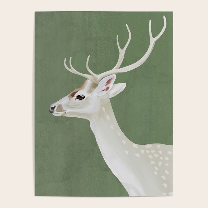 White Stag I Poster Gallery Image 1