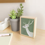White Stag I Mini Art Print Gallery Image 2