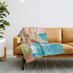 Aperol Sunset Throw Blanket Gallery Image 1