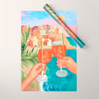 Aperol Sunset Wrapping Paper Gallery Image 1