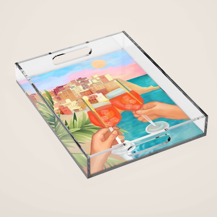 Aperol Sunset Acrylic Tray Gallery Image 1