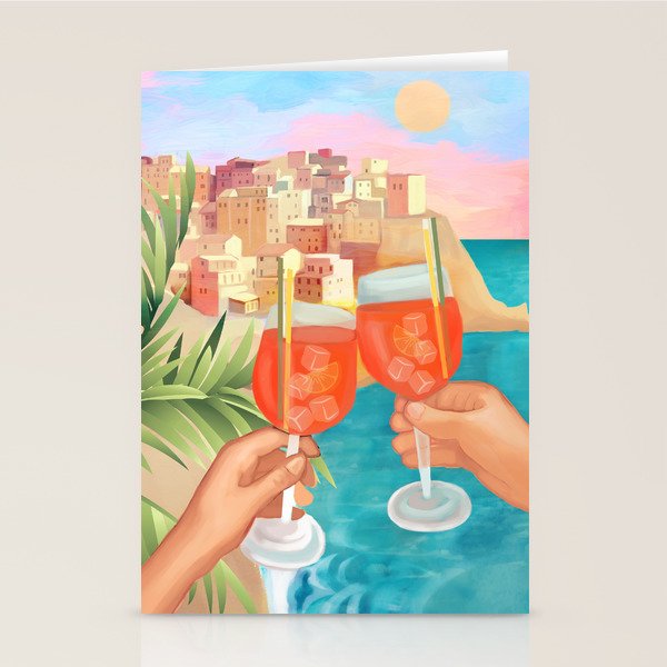 Aperol Sunset Stationery Card Gallery Image 2