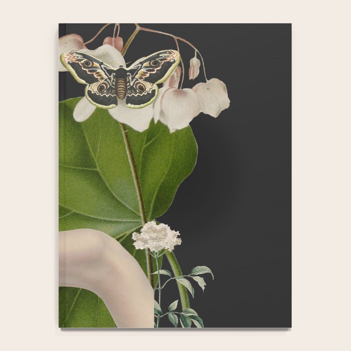 Minimal Collage/ Hand, Plants and Butterflies 6 Notebook Gallery Image 4