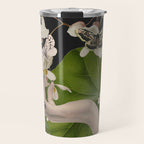 Minimal Collage/ Hand, Plants and Butterflies 6 Travel Mug Gallery Image 1