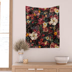 Autumn Winter Flowers II Wall Tapestry Gallery Image 2