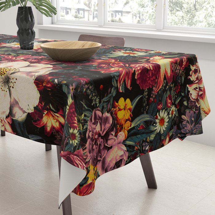 Autumn Winter Flowers II Tablecloth Gallery Image 3