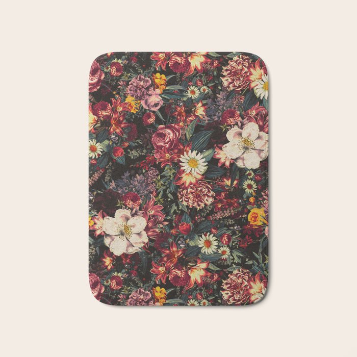 Autumn Winter Flowers II Bath Mat Gallery Image 1