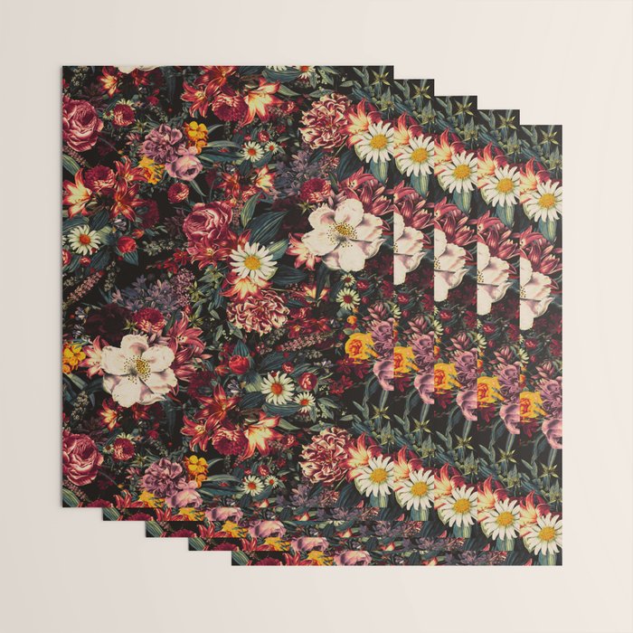 Autumn Winter Flowers II Wrapping Paper Gallery Image 3