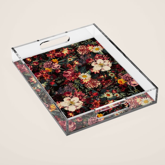 Autumn Winter Flowers II Acrylic Tray Gallery Image 1